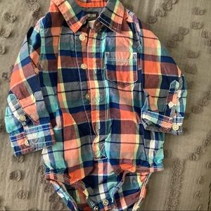 18 month button down onesie